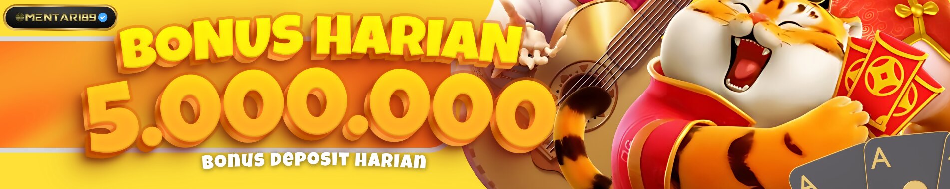 BONUS DEPOSIT HARIAN RP 5.000.000 MENTARI89